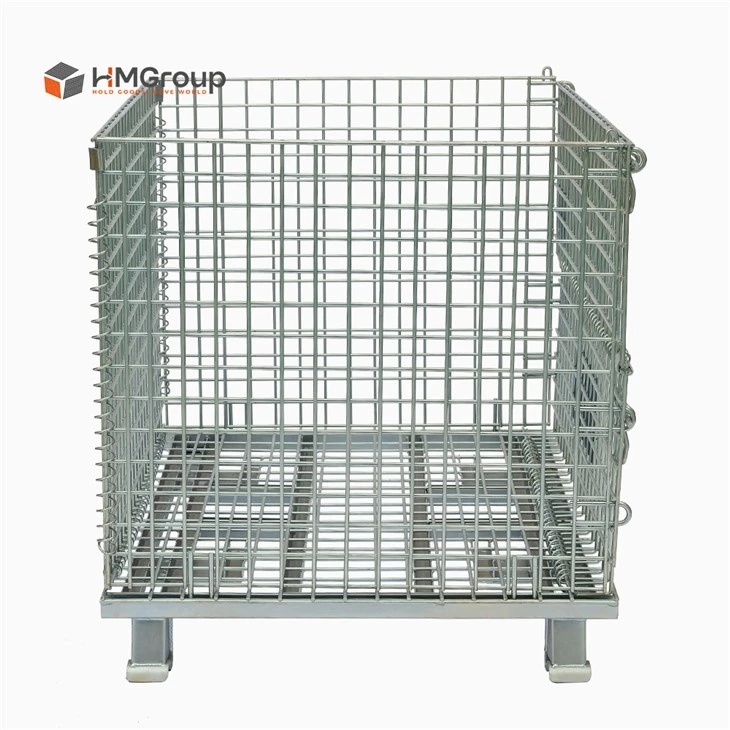 collapsible metal mesh container