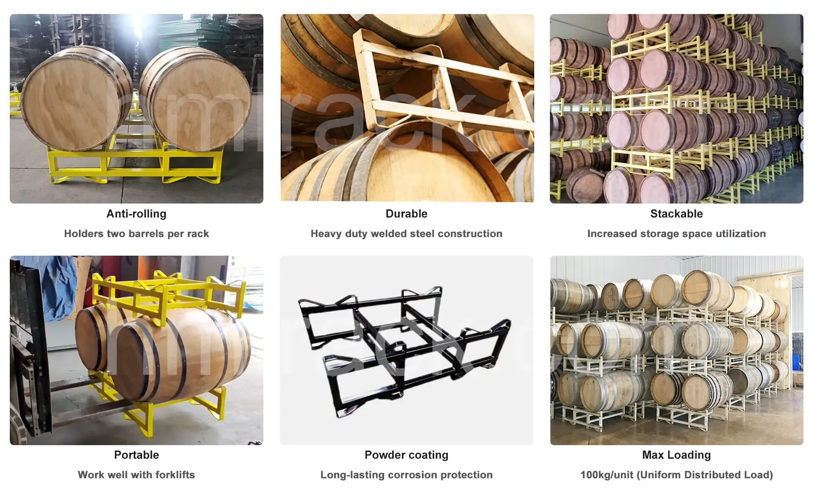 Details 30 Gallon Barrel Racks Details 30 Gallon Barrel Racks